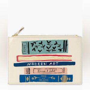 Kate Spade New York Stack of Classics Pencil Pouch NWT